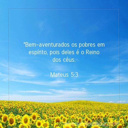 Imagem Verso do dia Mateus 5:3