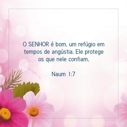 Imagem Verso do dia Naum 1:7