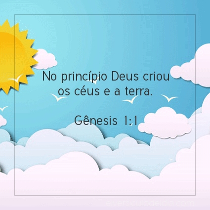 Imagem Verso do dia Gênesis 1:1