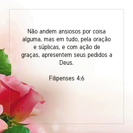 Imagem Verso do dia Filipenses 4:6