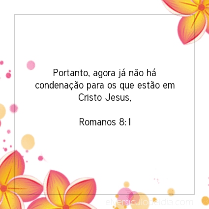 Imagem Verso do dia Romanos 8:1