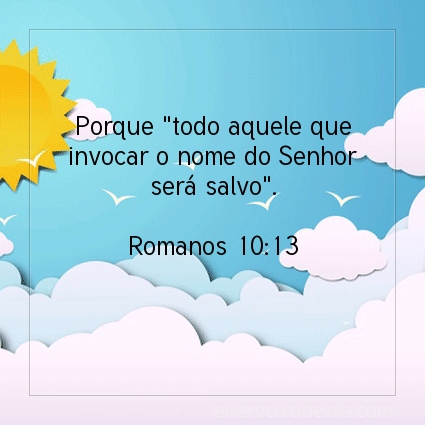 Imagem Verso do dia Romanos 10:13