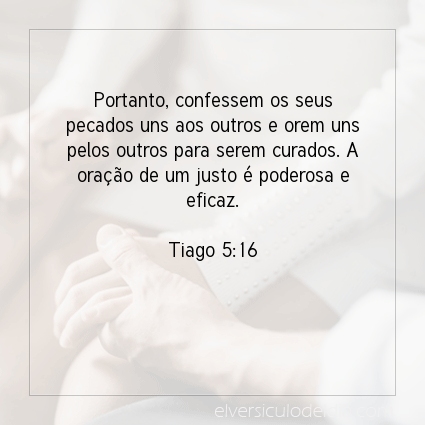 Imagem Verso do dia Tiago 5:16