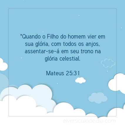 Imagem Verso do dia Mateus 25:31