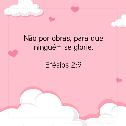 Imagem Verso do dia Efésios 2:9