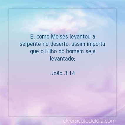 Imagem Verso do dia João 3:14