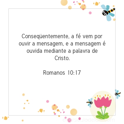 Imagem Verso do dia Romanos 10:17