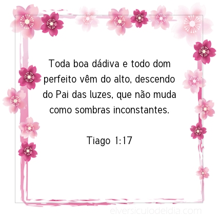 Imagem Verso do dia Tiago 1:17