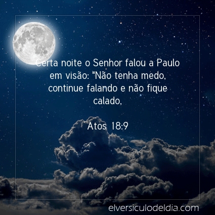 Imagem Verso do dia Atos 18:9