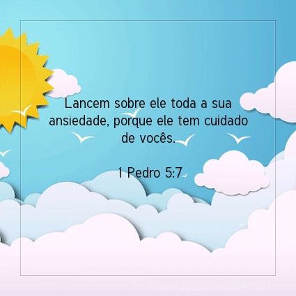 Imagem Verso do dia 1 Pedro 5:7