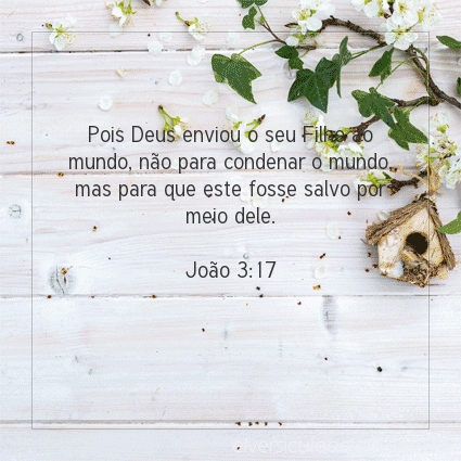 Imagem Verso do dia João 3:17