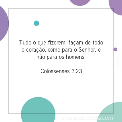 Imagem Verso do dia Colossenses 3:23