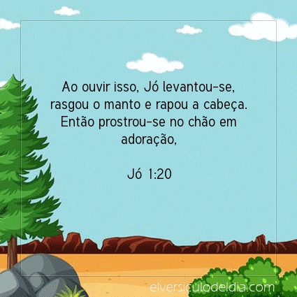 Imagem Verso do dia Jó 1:20