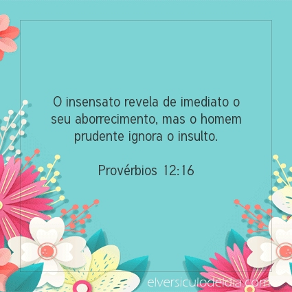 Imagem Verso do dia Provérbios 12:16
