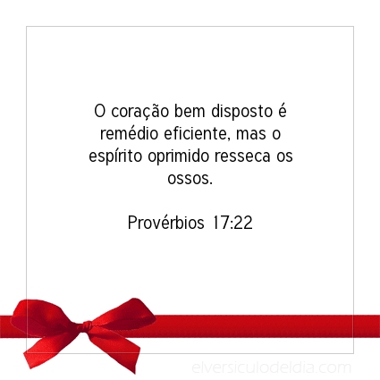 Imagem Verso do dia Provérbios 17:22