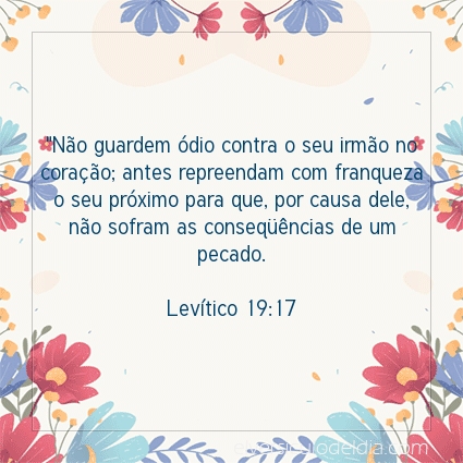 Imagem Verso do dia Levítico 19:17