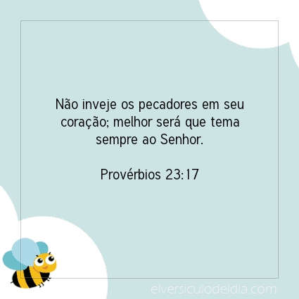 Imagem Verso do dia Provérbios 23:17