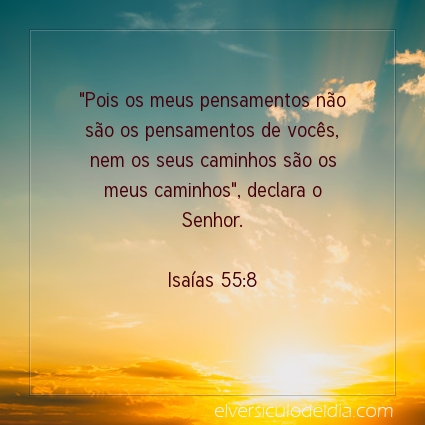 Imagem Verso do dia Isaías 55:8