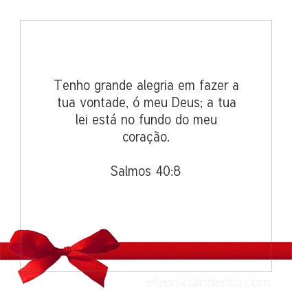 Imagem Verso do dia Salmos 40:8