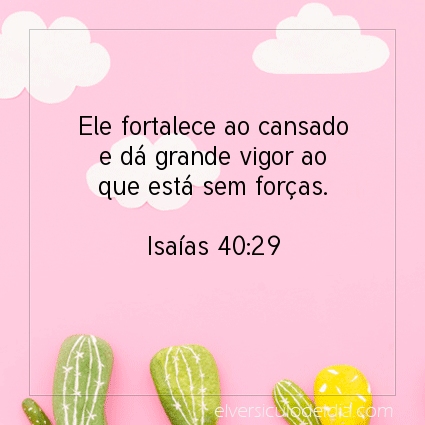 Imagem Verso do dia Isaías 40:29