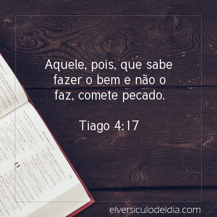 Imagem Verso do dia Tiago 4:17