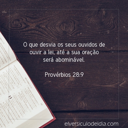 Imagem Verso do dia Provérbios 28:9