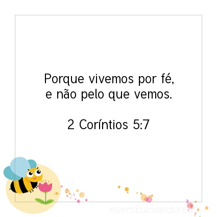 Imagem Verso do dia 2 Coríntios 5:7
