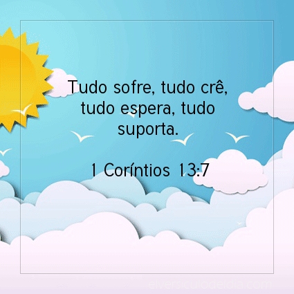 Imagem Verso do dia 1 Coríntios 13:7