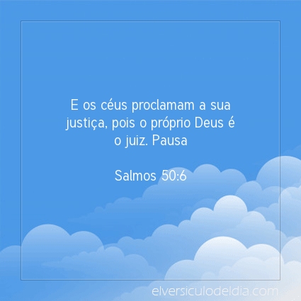 Imagem Verso do dia Salmos 50:6