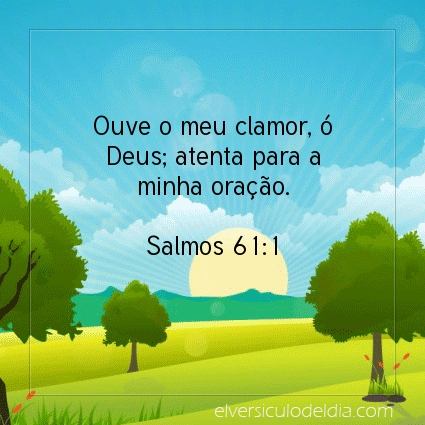 Imagem Verso do dia Salmos 61:1