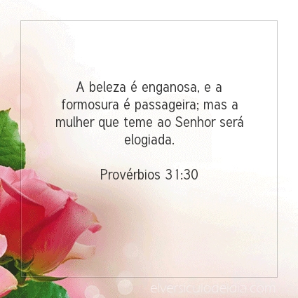 Imagem Verso do dia Provérbios 31:30