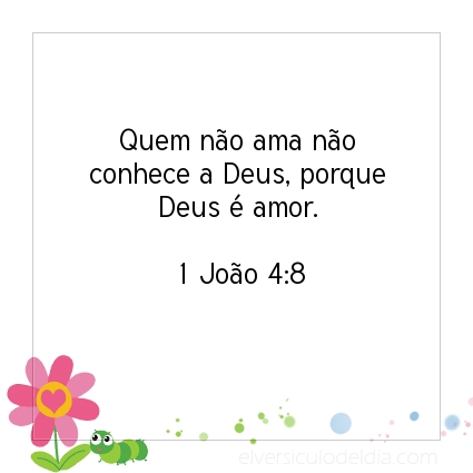 Imagem Verso do dia 1 João 4:8