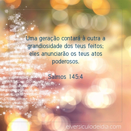 Imagem Verso do dia Salmos 145:4