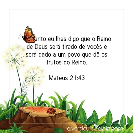 Imagem Verso do dia Mateus 21:43