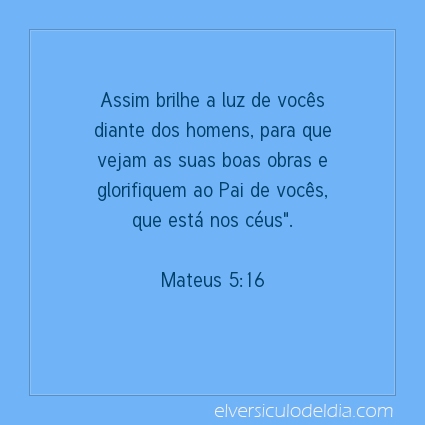 Imagem Verso do dia Mateus 5:16