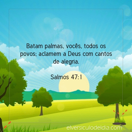 Imagem Verso do dia Salmos 47:1