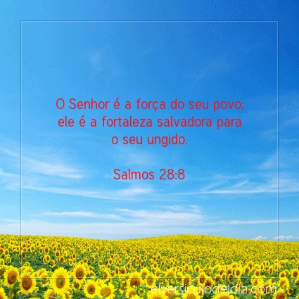 Imagem Verso do dia Salmos 28:8