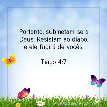 Imagem Verso do dia Tiago 4:7
