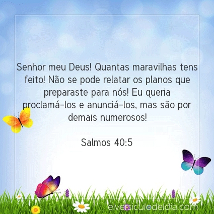 Imagem Verso do dia Salmos 40:5