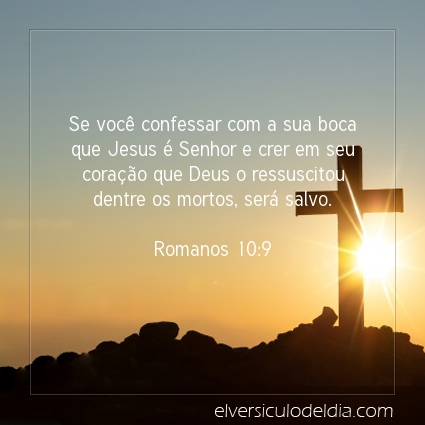 Imagem Verso do dia Romanos 10:9