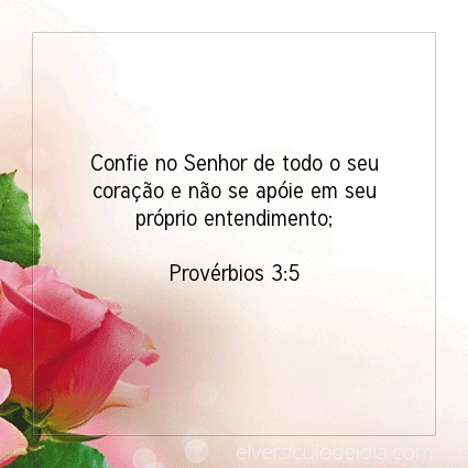 Imagem Verso do dia Provérbios 3:5