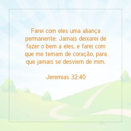 Imagem Verso do dia Jeremias 32:40