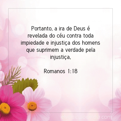 Imagem Verso do dia Romanos 1:18