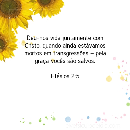 Imagem Verso do dia Efésios 2:5
