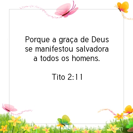 Imagem Verso do dia Tito 2:11