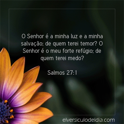 Imagem Verso do dia Salmos 27:1