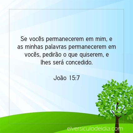 Imagem Verso do dia João 15:7