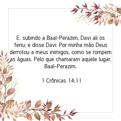 Imagem Verso do dia 1 Crônicas 14:11