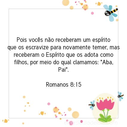 Imagem Verso do dia Romanos 8:15