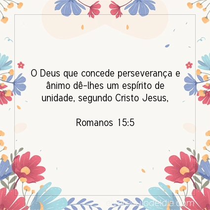 Imagem Verso do dia Romanos 15:5